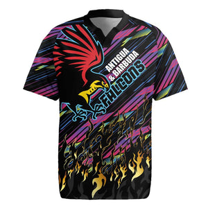 Custom Antigua & Barbuda Cricket Falcons Rugby Jersey Through The Fire-Go Glory - African Pride
