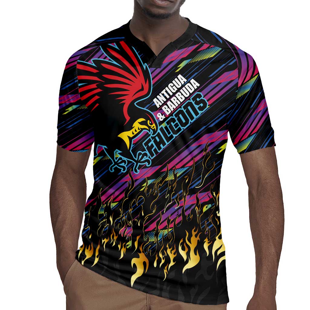 Custom Antigua & Barbuda Cricket Falcons Rugby Jersey Through The Fire-Go Glory - African Pride