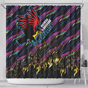 Antigua & Barbuda Cricket Falcons Shower Curtain Through The Fire-Go Glory - African Pride