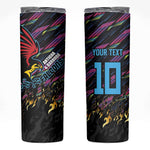 Custom Antigua & Barbuda Cricket Falcons Skinny Tumbler Through The Fire-Go Glory - African Pride