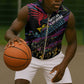 Custom Antigua & Barbuda Cricket Falcons Sleeveless Zip Hoodie Through The Fire-Go Glory - African Pride