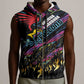 Custom Antigua & Barbuda Cricket Falcons Sleeveless Zip Hoodie Through The Fire-Go Glory - African Pride