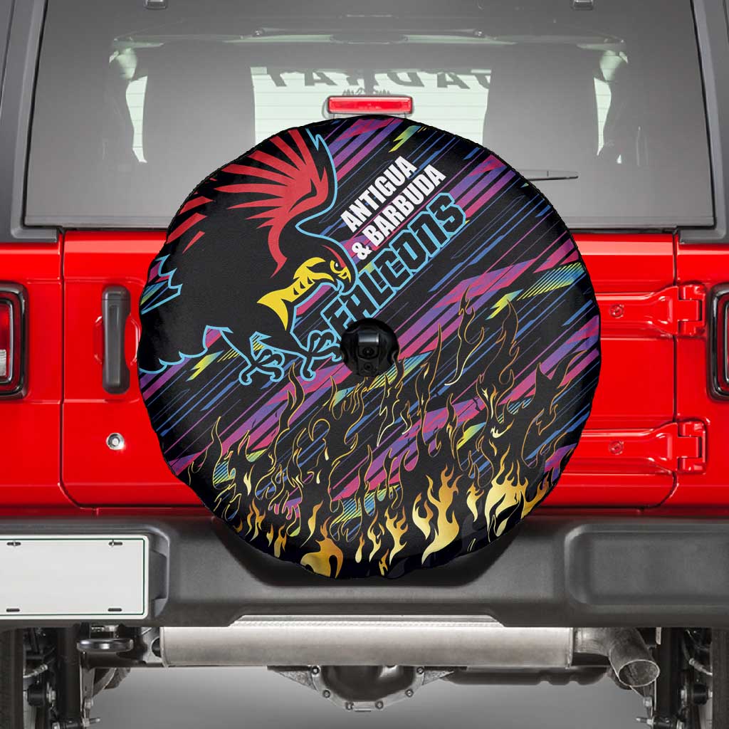 Antigua & Barbuda Cricket Falcons Spare Tire Cover Through The Fire-Go Glory - African Pride