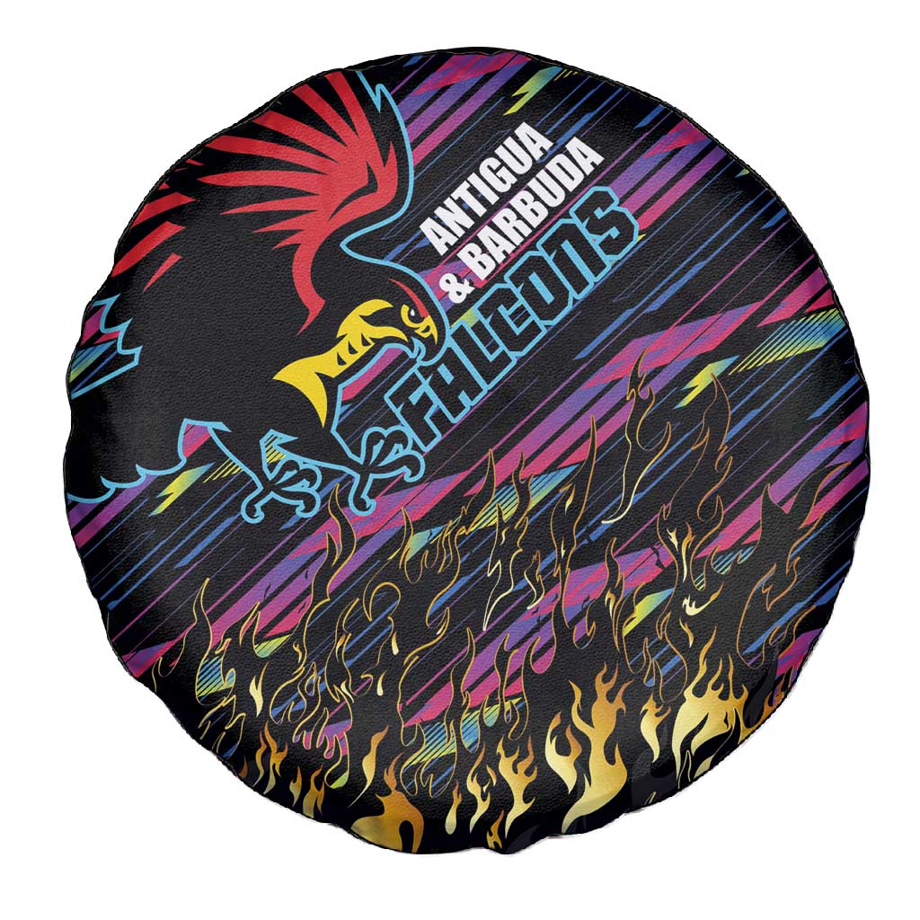 Antigua & Barbuda Cricket Falcons Spare Tire Cover Through The Fire-Go Glory - African Pride