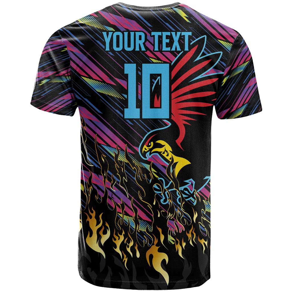 Custom Antigua & Barbuda Cricket Falcons T shirt Through The Fire-Go Glory - African Pride