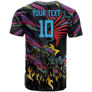 Custom Antigua & Barbuda Cricket Falcons T shirt Through The Fire-Go Glory - African Pride
