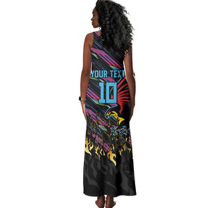 Custom Antigua & Barbuda Cricket Falcons Tank Maxi Dress Through The Fire-Go Glory - African Pride