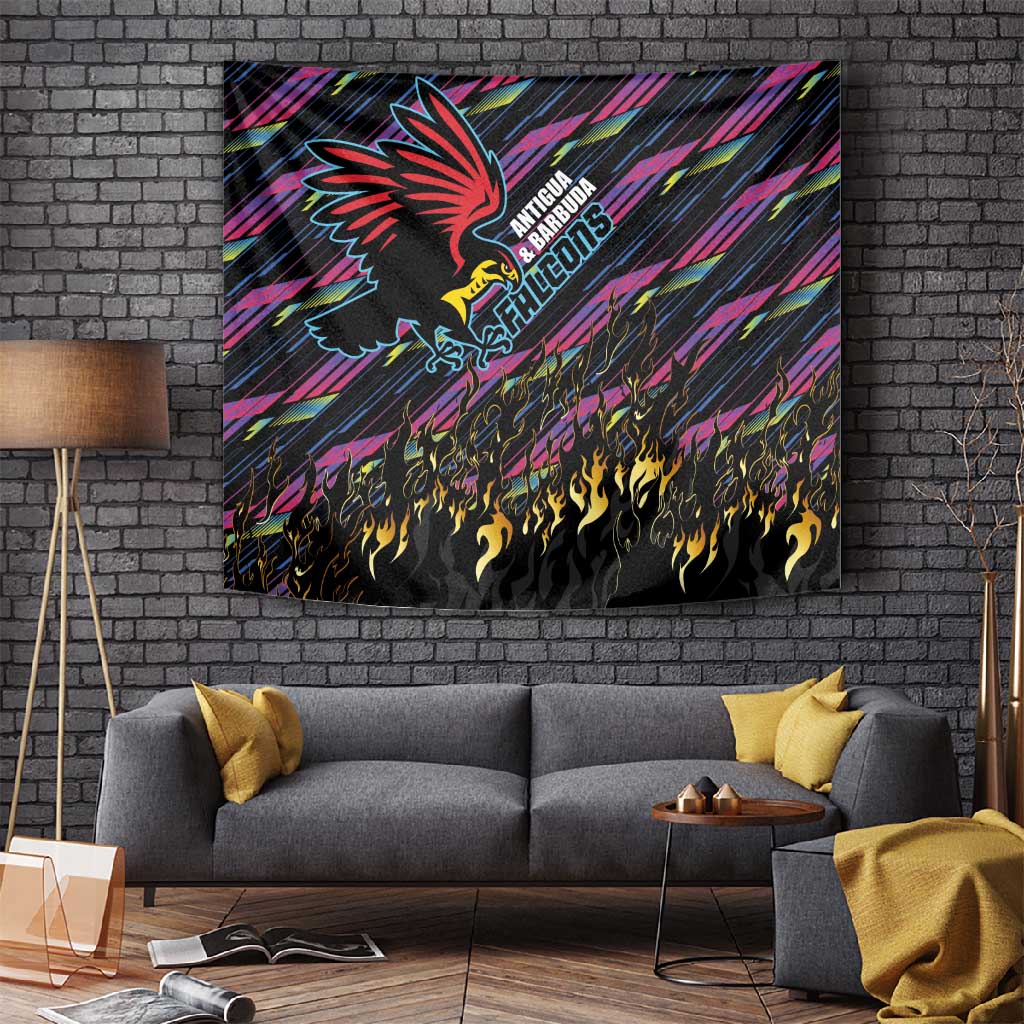 Antigua & Barbuda Cricket Falcons Tapestry Through The Fire-Go Glory - African Pride