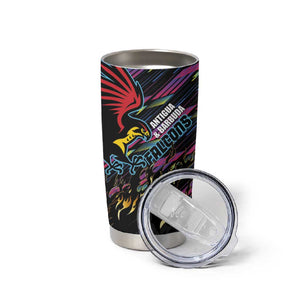 Custom Antigua & Barbuda Cricket Falcons Tumbler Cup Through The Fire-Go Glory - African Pride