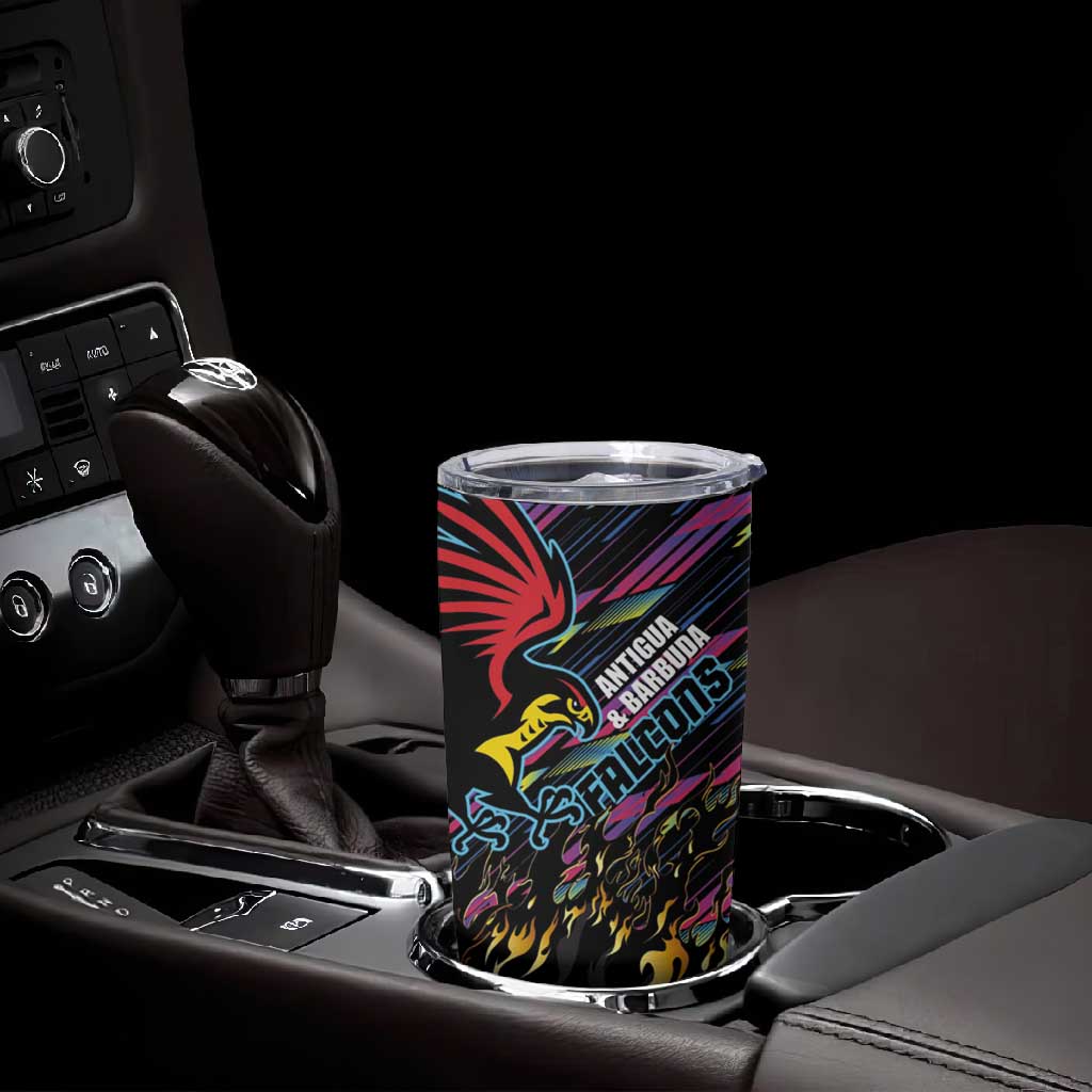Custom Antigua & Barbuda Cricket Falcons Tumbler Cup Through The Fire-Go Glory - African Pride