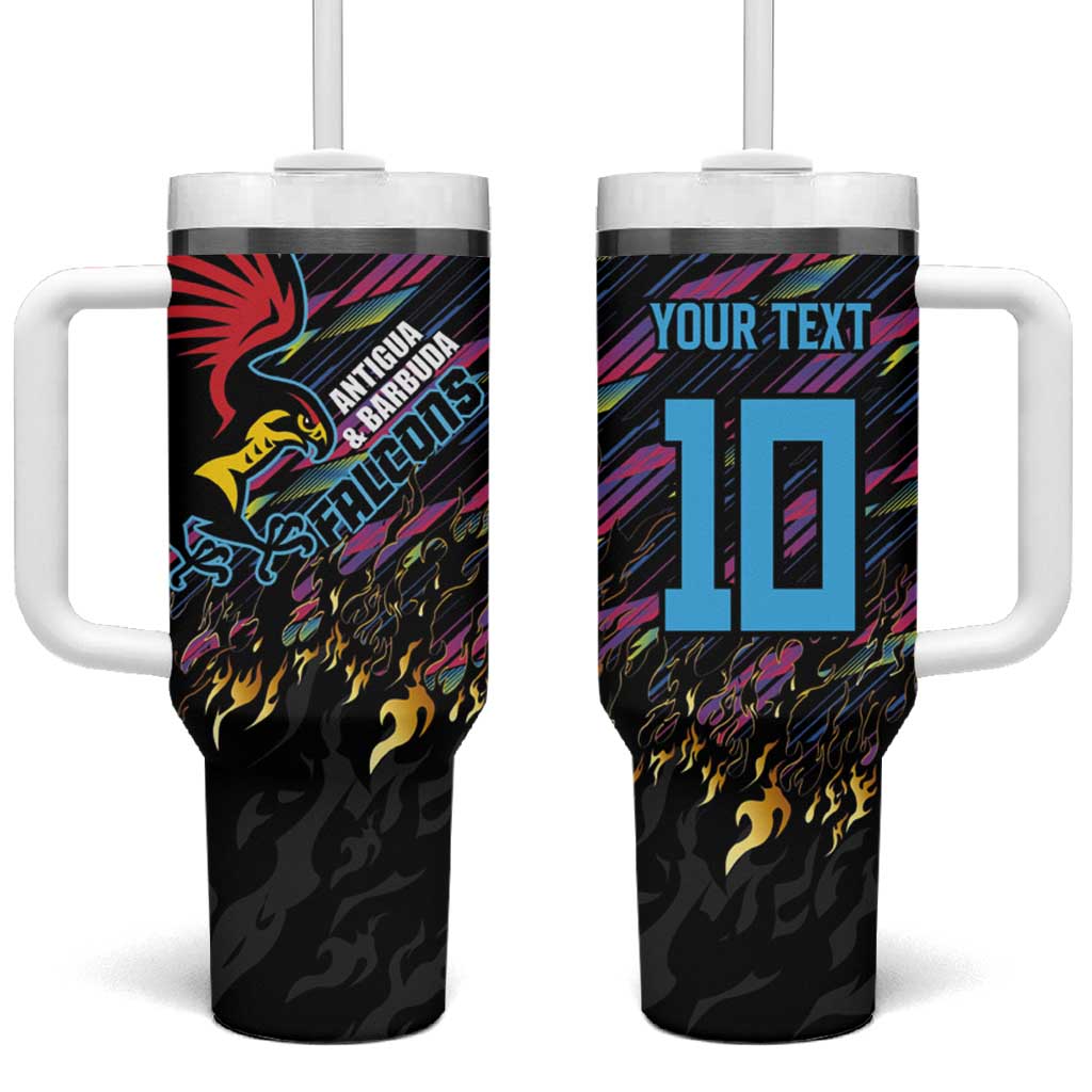 Custom Antigua & Barbuda Cricket Falcons Tumbler With Handle Through The Fire-Go Glory - African Pride