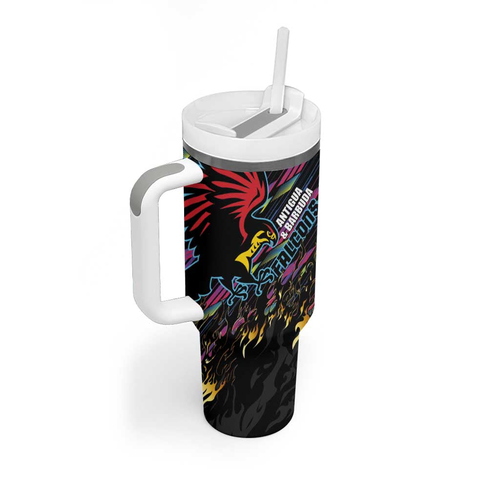 Custom Antigua & Barbuda Cricket Falcons Tumbler With Handle Through The Fire-Go Glory - African Pride