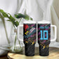 Custom Antigua & Barbuda Cricket Falcons Tumbler With Handle Through The Fire-Go Glory - African Pride