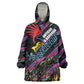 Custom Antigua & Barbuda Cricket Falcons Wearable Blanket Hoodie Through The Fire-Go Glory - African Pride