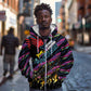 Custom Antigua & Barbuda Cricket Falcons Zip Hoodie Through The Fire-Go Glory - African Pride