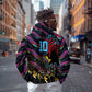 Custom Antigua & Barbuda Cricket Falcons Zip Hoodie Through The Fire-Go Glory - African Pride