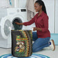 Jamaican Reggae-One Love Laundry Basket Tribal African Pattern and Roaring Lion - African Pride