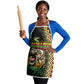 Jamaican Reggae-One Love Apron Tribal African Pattern and Roaring Lion - African Pride