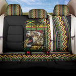 Jamaican Reggae-One Love Back Car Seat Cover Tribal African Pattern and Roaring Lion - African Pride