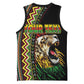Personalized Jamaican Reggae-One Love Basketball Jersey Tribal African Pattern and Roaring Lion - African Pride