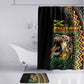 Jamaican Reggae-One Love Bathroom Set Tribal African Pattern and Roaring Lion - African Pride