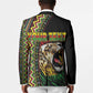 Personalized Jamaican Reggae-One Love Blazer Tribal African Pattern and Roaring Lion - African Pride