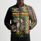 Personalized Jamaican Reggae-One Love Bomber Puffer Jacket Tribal African Pattern and Roaring Lion - African Pride
