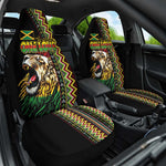 Jamaican Reggae-One Love Car Seat Cover Tribal African Pattern and Roaring Lion - African Pride