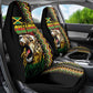 Jamaican Reggae-One Love Car Seat Cover Tribal African Pattern and Roaring Lion - African Pride