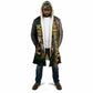 Personalized Jamaican Reggae-One Love Cloak Tribal African Pattern and Roaring Lion - African Pride