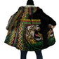Personalized Jamaican Reggae-One Love Cloak Tribal African Pattern and Roaring Lion - African Pride