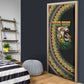 Personalized Jamaican Reggae-One Love Door Cover Tribal African Pattern and Roaring Lion - African Pride