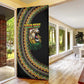 Personalized Jamaican Reggae-One Love Door Cover Tribal African Pattern and Roaring Lion - African Pride