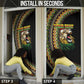 Personalized Jamaican Reggae-One Love Door Cover Tribal African Pattern and Roaring Lion - African Pride