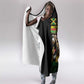 Jamaican Reggae-One Love Hooded Blanket Tribal African Pattern and Roaring Lion - African Pride