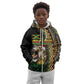 Personalized Jamaican Reggae-One Love Kid Hoodie Tribal African Pattern and Roaring Lion - African Pride
