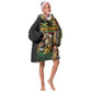 Personalized Jamaican Reggae-One Love Kid Wearable Blanket Hoodie Tribal African Pattern and Roaring Lion - African Pride