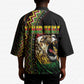 Personalized Jamaican Reggae-One Love Kimono Tribal African Pattern and Roaring Lion - African Pride