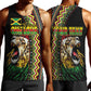 Personalized Jamaican Reggae-One Love Men Tank Top Tribal African Pattern and Roaring Lion - African Pride