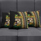 Jamaican Reggae-One Love Pillow Cover Tribal African Pattern and Roaring Lion - African Pride