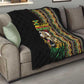 Jamaican Reggae-One Love Quilt Tribal African Pattern and Roaring Lion - African Pride
