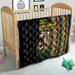 Jamaican Reggae-One Love Quilt Tribal African Pattern and Roaring Lion - African Pride
