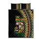 Jamaican Reggae-One Love Quilt Bed Set Tribal African Pattern and Roaring Lion - African Pride