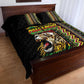 Jamaican Reggae-One Love Quilt Bed Set Tribal African Pattern and Roaring Lion - African Pride