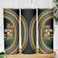 Jamaican Reggae-One Love Skinny Tumbler Tribal African Pattern and Roaring Lion - African Pride