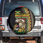 Jamaican Reggae-One Love Spare Tire Cover Tribal African Pattern and Roaring Lion - African Pride