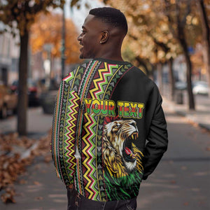 Personalized Jamaican Reggae-One Love Sweatshirt Tribal African Pattern and Roaring Lion - African Pride