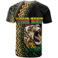 Personalized Jamaican Reggae-One Love T shirt Tribal African Pattern and Roaring Lion LT03
