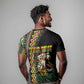 Personalized Jamaican Reggae-One Love T shirt Tribal African Pattern and Roaring Lion - African Pride