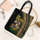 Jamaican Reggae-One Love Tote Bag Tribal African Pattern and Roaring Lion - African Pride